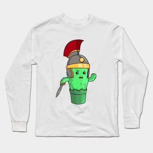 Cartoon cactus legionnaire. Long Sleeve T-Shirt